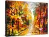 After The Rain-Leonid Afremov-Stretched Canvas