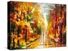 After The Rain-Leonid Afremov-Stretched Canvas