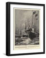 After the Review at Spithead, the Dispersal of the Fleet-Charles Edward Dixon-Framed Giclee Print