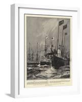 After the Review at Spithead, the Dispersal of the Fleet-Charles Edward Dixon-Framed Giclee Print