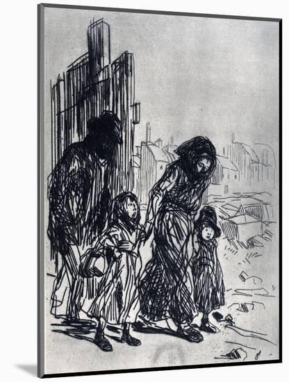 After the Seizure, 1925-Jean Louis Forain-Mounted Giclee Print
