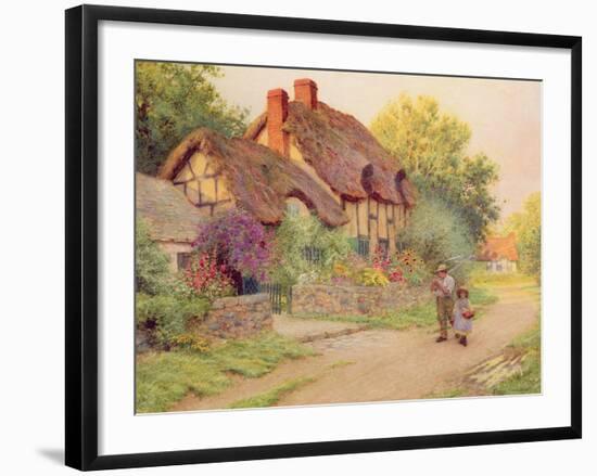 After the Shower: Man with a Scythe-Arthur Claude Strachan-Framed Giclee Print