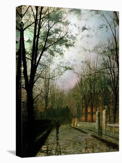 After the Shower-John Atkinson Grimshaw-Stretched Canvas