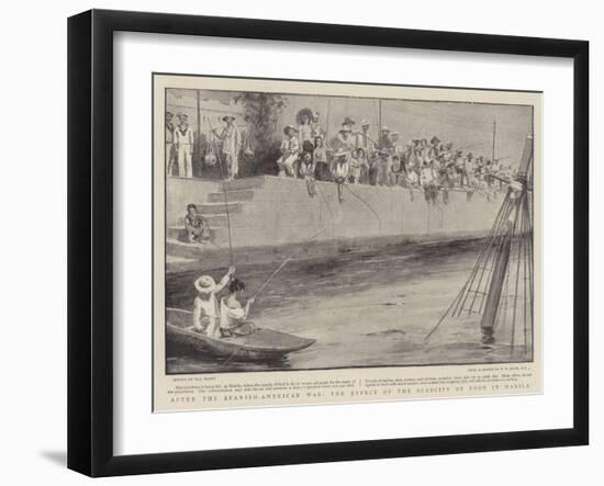 After the Spanish-American War, the Effect of the Scarcity of Food in Manila-Walter Stanley Paget-Framed Giclee Print