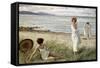 After the Swim at Hornbaek Beach, Denmark-Paul Fischer-Framed Stretched Canvas