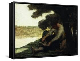 After the Swim-Honore Daumier-Framed Stretched Canvas