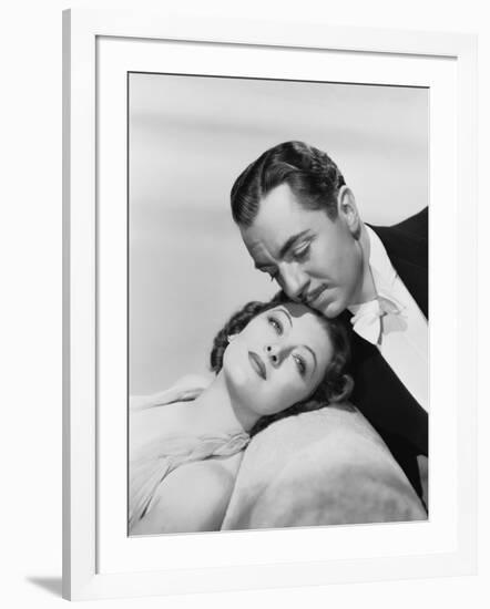 After the Thin Man by W.S. Van Dyke with Myrna Loy, William Powell, 1936 (b/w photo)-null-Framed Photo