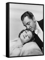 After the Thin Man by W.S. Van Dyke with Myrna Loy, William Powell, 1936 (b/w photo)-null-Framed Stretched Canvas