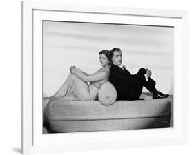 After the Thin Man by W.S. Van Dyke with Myrna Loy, William Powell, 1936 (b/w photo)-null-Framed Photo