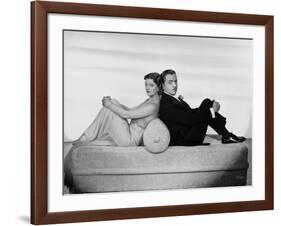 After the Thin Man by W.S. Van Dyke with Myrna Loy, William Powell, 1936 (b/w photo)-null-Framed Photo