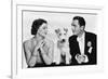 After the Thin Man by W.S. Van Dyke with Myrna Loy, William Powell, the dog Asta, 1936 (b/w photo)-null-Framed Photo