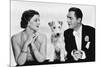 After the Thin Man by W.S. Van Dyke with Myrna Loy, William Powell, the dog Asta, 1936 (b/w photo)-null-Mounted Photo