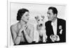 After the Thin Man by W.S. Van Dyke with Myrna Loy, William Powell, the dog Asta, 1936 (b/w photo)-null-Framed Photo