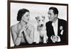 After the Thin Man by W.S. Van Dyke with Myrna Loy, William Powell, the dog Asta, 1936 (b/w photo)-null-Framed Photo