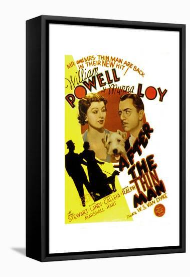 After the Thin Man, Myrna Loy, Asta, William Powell, 1936-null-Framed Stretched Canvas
