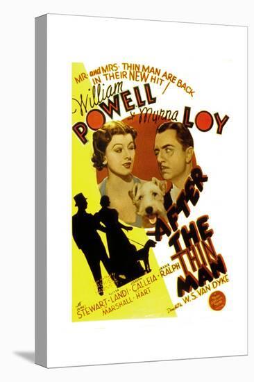 After the Thin Man, Myrna Loy, Asta, William Powell, 1936-null-Stretched Canvas