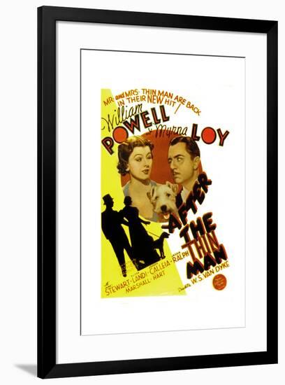 After the Thin Man, Myrna Loy, Asta, William Powell, 1936-null-Framed Poster