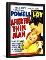 After the Thin Man, Myrna Loy, William Powell, Asta, 1936-null-Framed Poster