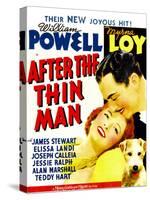 After the Thin Man, Myrna Loy, William Powell, Asta, 1936-null-Stretched Canvas