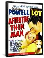 After the Thin Man, Myrna Loy, William Powell, Asta, 1936-null-Framed Poster
