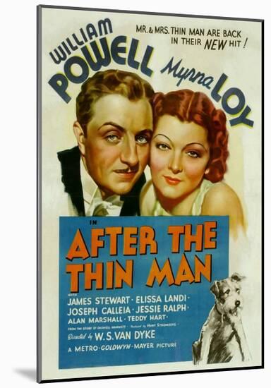 After the Thin Man, William Powell, Myrna Loy, Asta, 1936-null-Mounted Poster