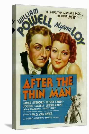 After the Thin Man, William Powell, Myrna Loy, Asta, 1936-null-Stretched Canvas