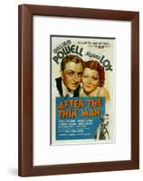 After the Thin Man, William Powell, Myrna Loy, Asta, 1936-null-Framed Art Print