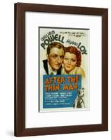 After the Thin Man, William Powell, Myrna Loy, Asta, 1936-null-Framed Art Print