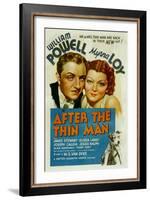 After the Thin Man, William Powell, Myrna Loy, Asta, 1936-null-Framed Art Print