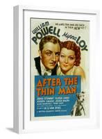 After the Thin Man, William Powell, Myrna Loy, Asta, 1936-null-Framed Art Print