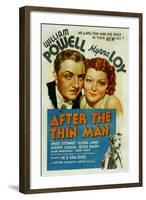 After the Thin Man, William Powell, Myrna Loy, Asta, 1936-null-Framed Art Print