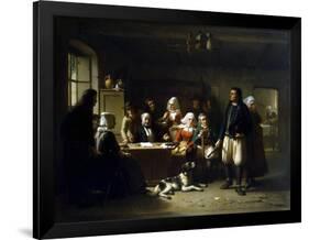 After the Unsealing of the Will, 1869-Theodore Bernard de Heuvel-Framed Premium Giclee Print