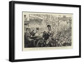 After the Wedding, 10 February 1840, Driving to Windsor-null-Framed Giclee Print