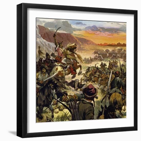 After Twenty Years, Temugin Became Khan of All the Khans-Alberto Salinas-Framed Premium Giclee Print