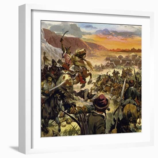 After Twenty Years, Temugin Became Khan of All the Khans-Alberto Salinas-Framed Giclee Print