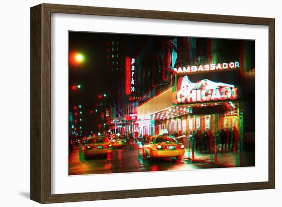 After Twitch NYC - Broadway Taxis-Philippe Hugonnard-Framed Photographic Print