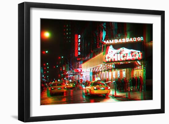 After Twitch NYC - Broadway Taxis-Philippe Hugonnard-Framed Photographic Print