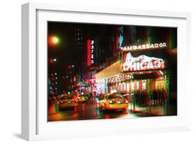 After Twitch NYC - Broadway Taxis-Philippe Hugonnard-Framed Photographic Print