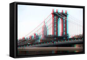 After Twitch NYC - Manhattan Bridge-Philippe Hugonnard-Framed Stretched Canvas