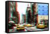 After Twitch NYC - Street Atmosphere-Philippe Hugonnard-Framed Stretched Canvas