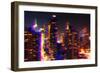 After Twitch NYC - Towers Night-Philippe Hugonnard-Framed Photographic Print