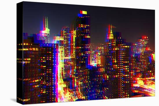 After Twitch NYC - Towers Night-Philippe Hugonnard-Stretched Canvas