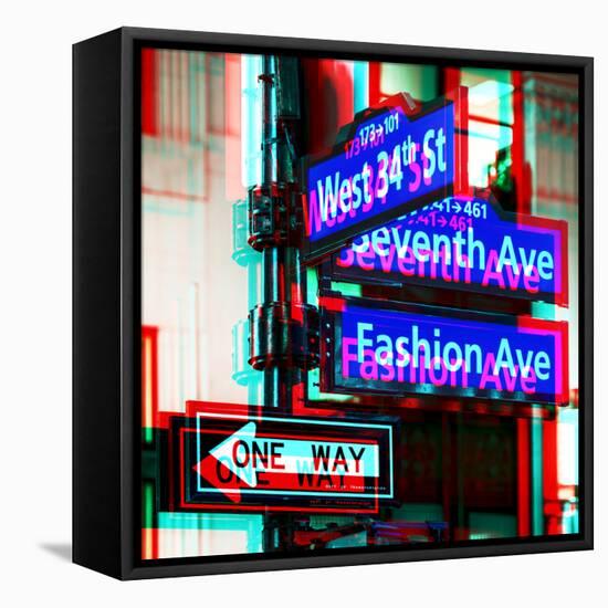 After Twitch NYC - Traffic Signs-Philippe Hugonnard-Framed Stretched Canvas