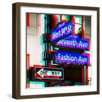 After Twitch NYC - Traffic Signs-Philippe Hugonnard-Framed Photographic Print