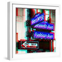 After Twitch NYC - Traffic Signs-Philippe Hugonnard-Framed Photographic Print