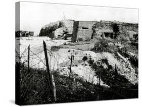 After WW1 - the Battlefield at Fort Vaux in Verdun, France-null-Stretched Canvas