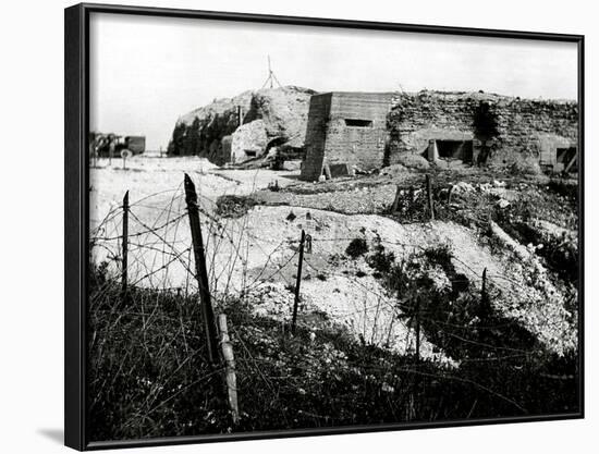 After WW1 - the Battlefield at Fort Vaux in Verdun, France-null-Framed Photographic Print