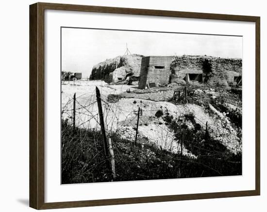 After WW1 - the Battlefield at Fort Vaux in Verdun, France-null-Framed Photographic Print