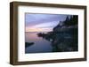 Afterglow At Bass Harbor Head Light, Me-George Oze-Framed Premium Photographic Print