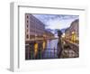 Afterglow over the Canal Grande in Trieste-enricocacciafotografie-Framed Photographic Print